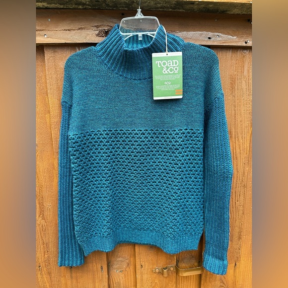 Toad & Co. wool mock neck sweater - Picture 1 of 7